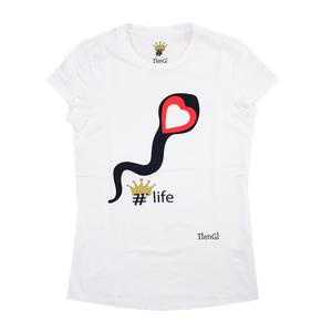 Apri immagine nella presentazione, T-shirt maniche corte 100% cotone - life -
